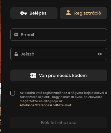 Registration at Fairspin casino